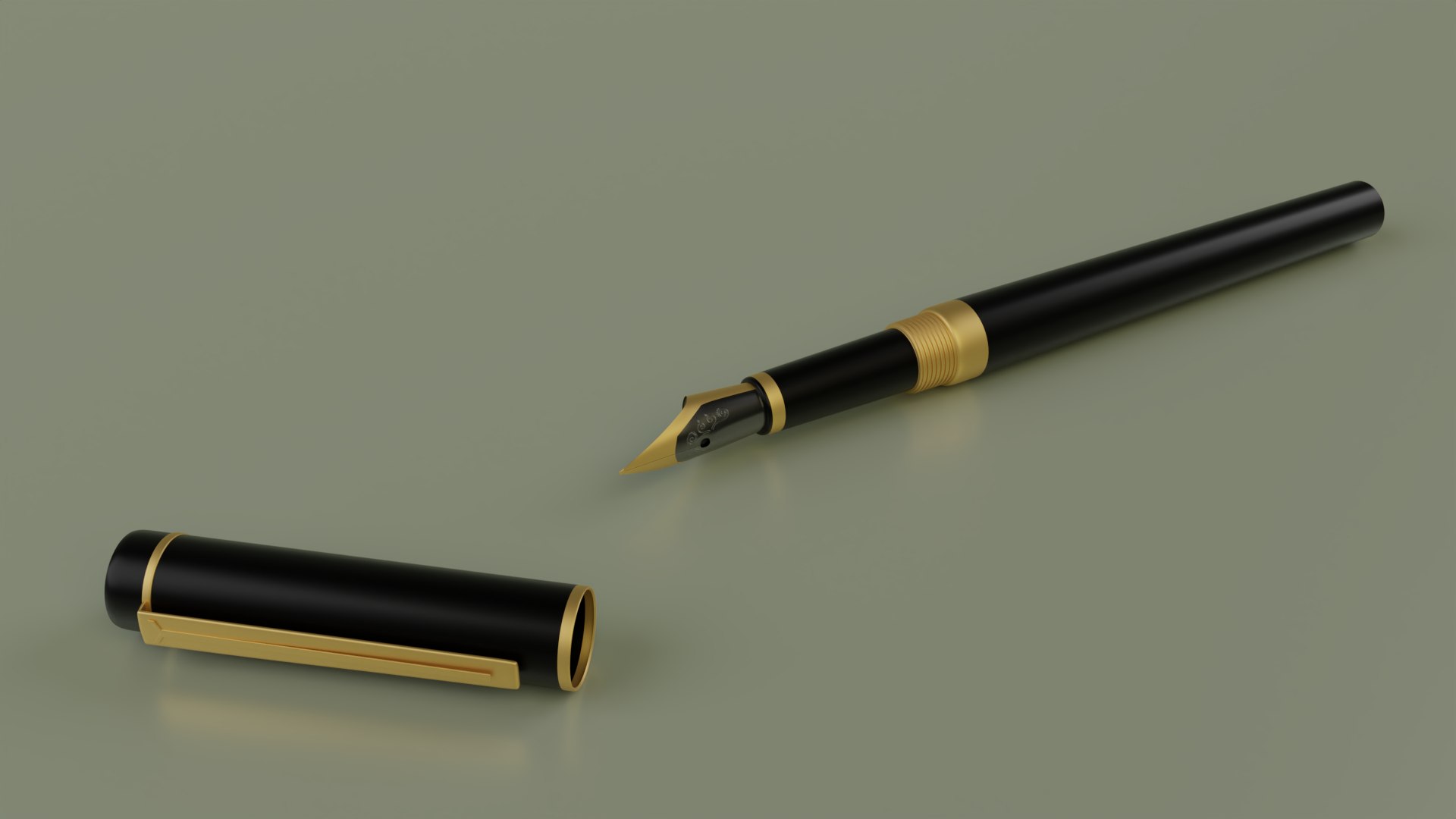 3D Fountain Pen - TurboSquid 2178452