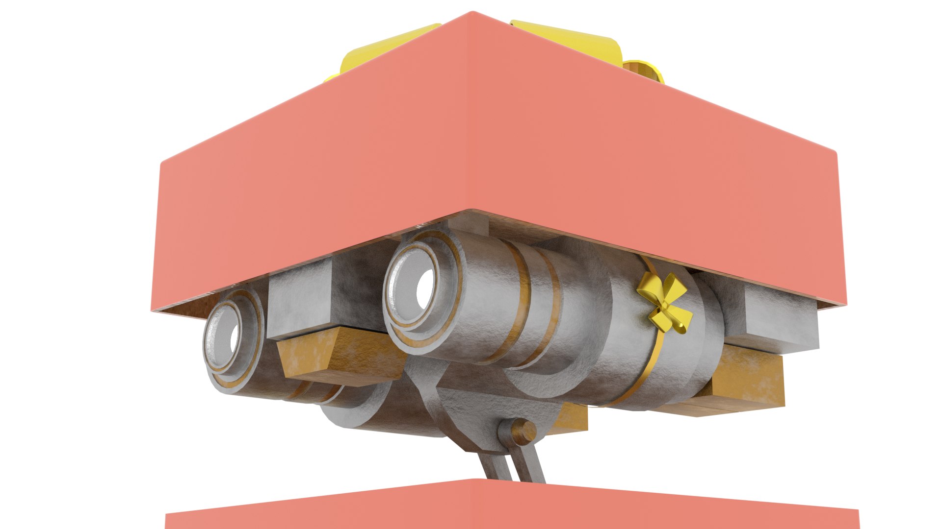 3D Model Gift Present Robot Rigged Low-poly - TurboSquid 2004149