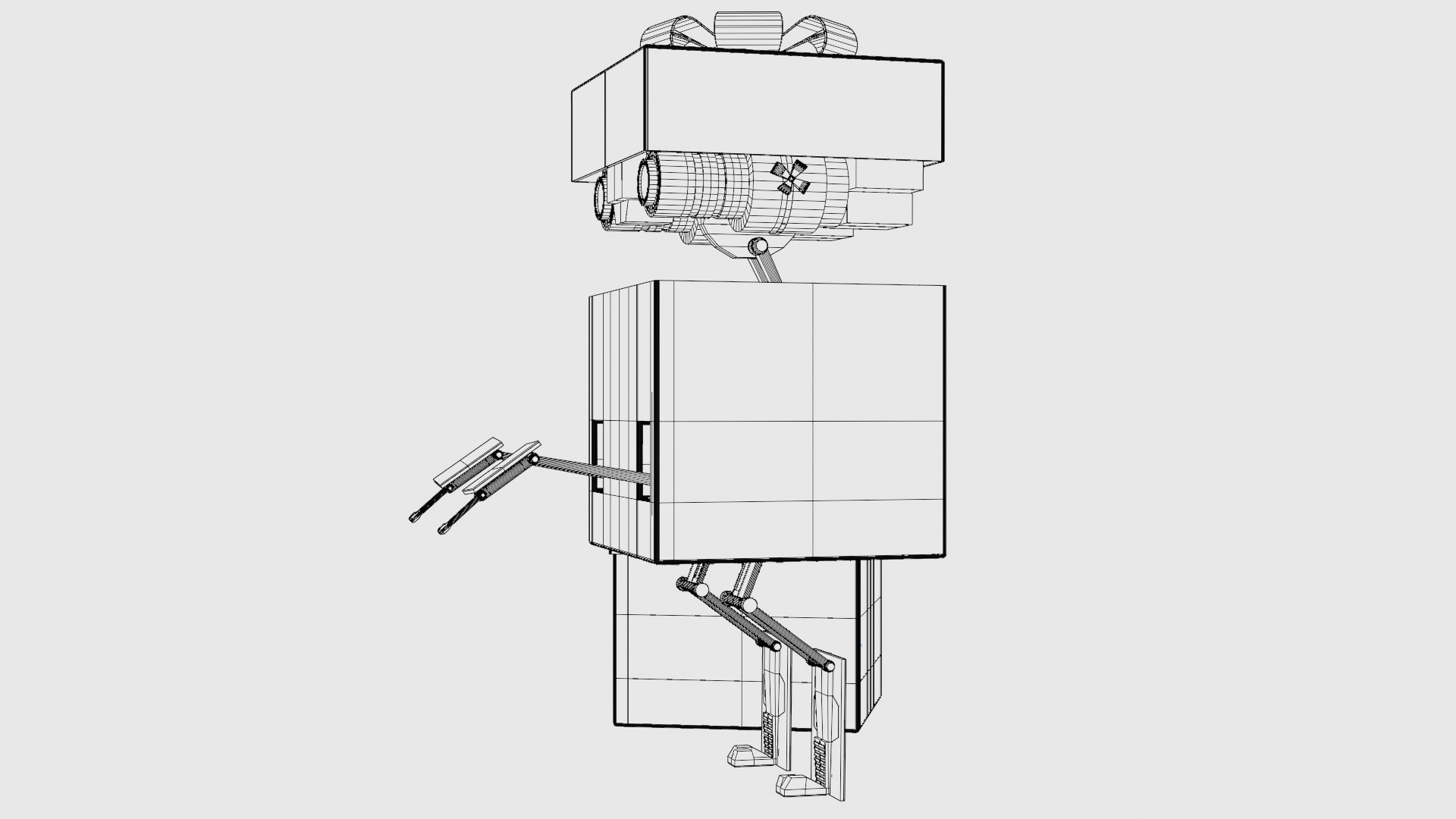3D Model Gift Present Robot Rigged Low-poly - TurboSquid 2004149