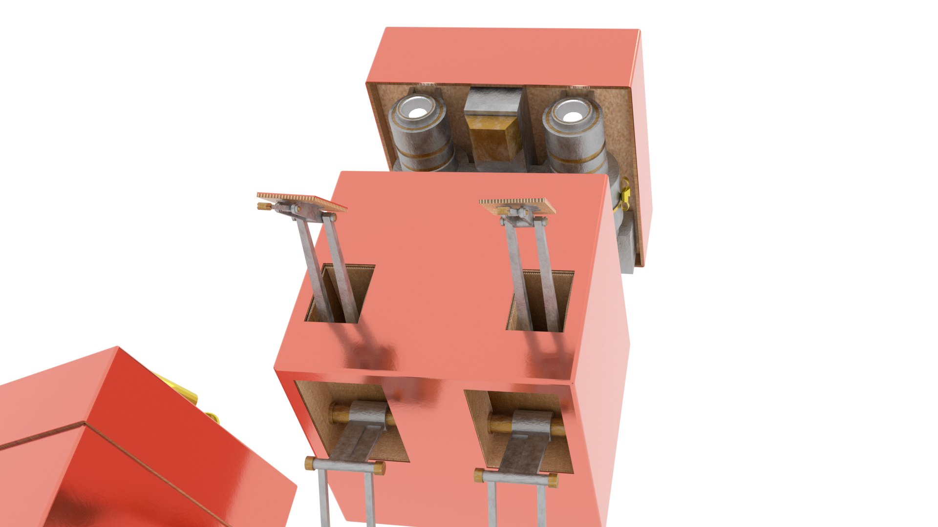 3D Model Gift Present Robot Rigged Low-poly - TurboSquid 2004149