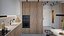 Scandinavian apartment interior 50sqm
