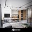 Scandinavian apartment interior 50sqm