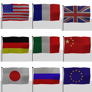 flags dxf+lwo+3ds+obj+textures