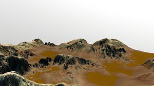 3D mars canyon