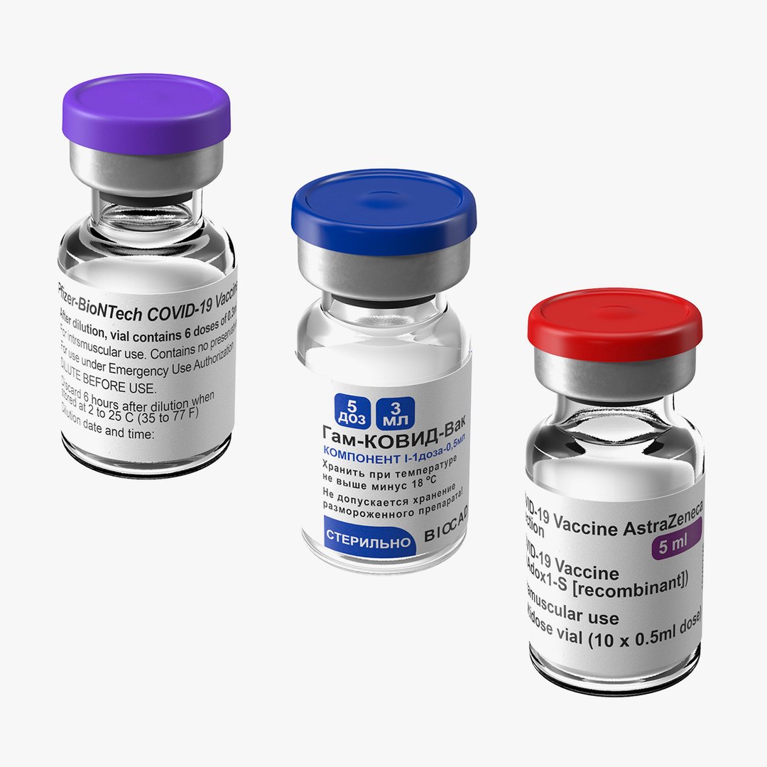 COVID-19 Medical Vaccination Medicaments 3D model preview