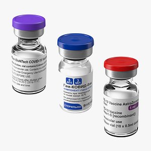 3D COVID-19 Medical Vaccination Medicaments model