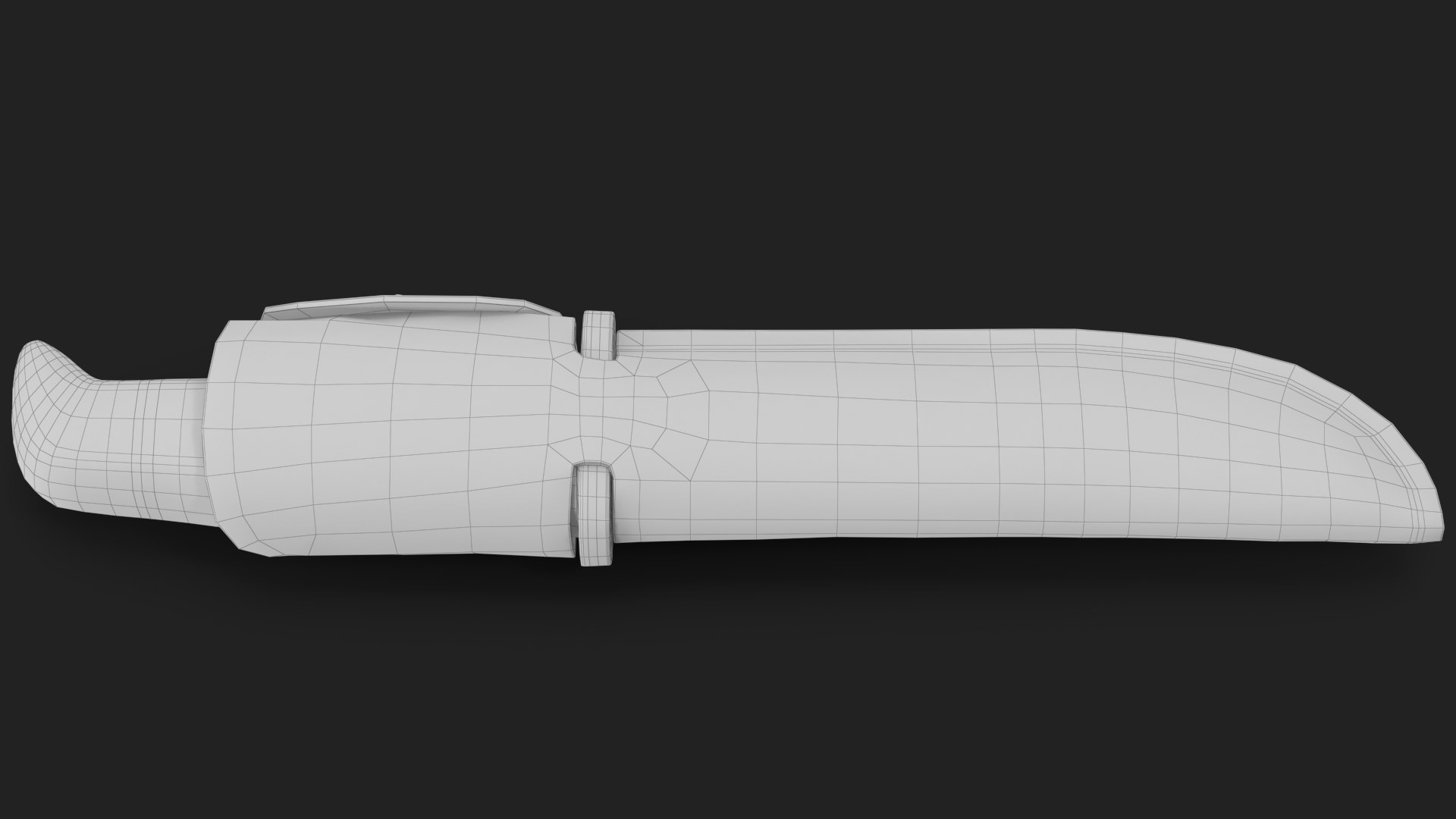 Hunting Knife in a Leather Sheath 3 3D model https://p.turbosquid.com/ts-thumb/jH/D5ocNq/1I/wireframe_18/jpg/1714556867/1920x1080/fit_q87/6be403ff5f67183840402406175725817854240f/wireframe_18.jpg