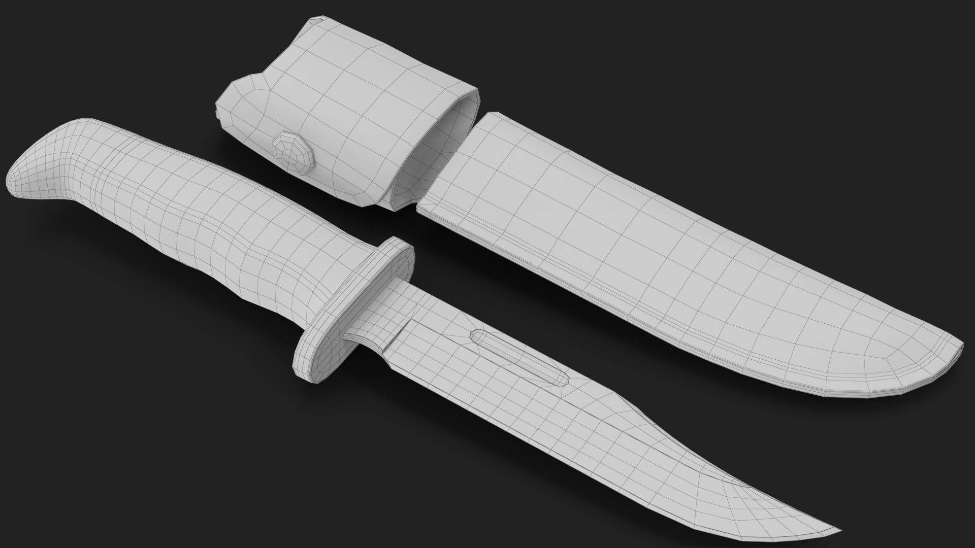 Hunting Knife in a Leather Sheath 3 3D model https://p.turbosquid.com/ts-thumb/jH/D5ocNq/jh/wireframe_03/jpg/1714556803/1920x1080/fit_q87/f6847fed9ce980541401401877e402ee45f0e5d9/wireframe_03.jpg