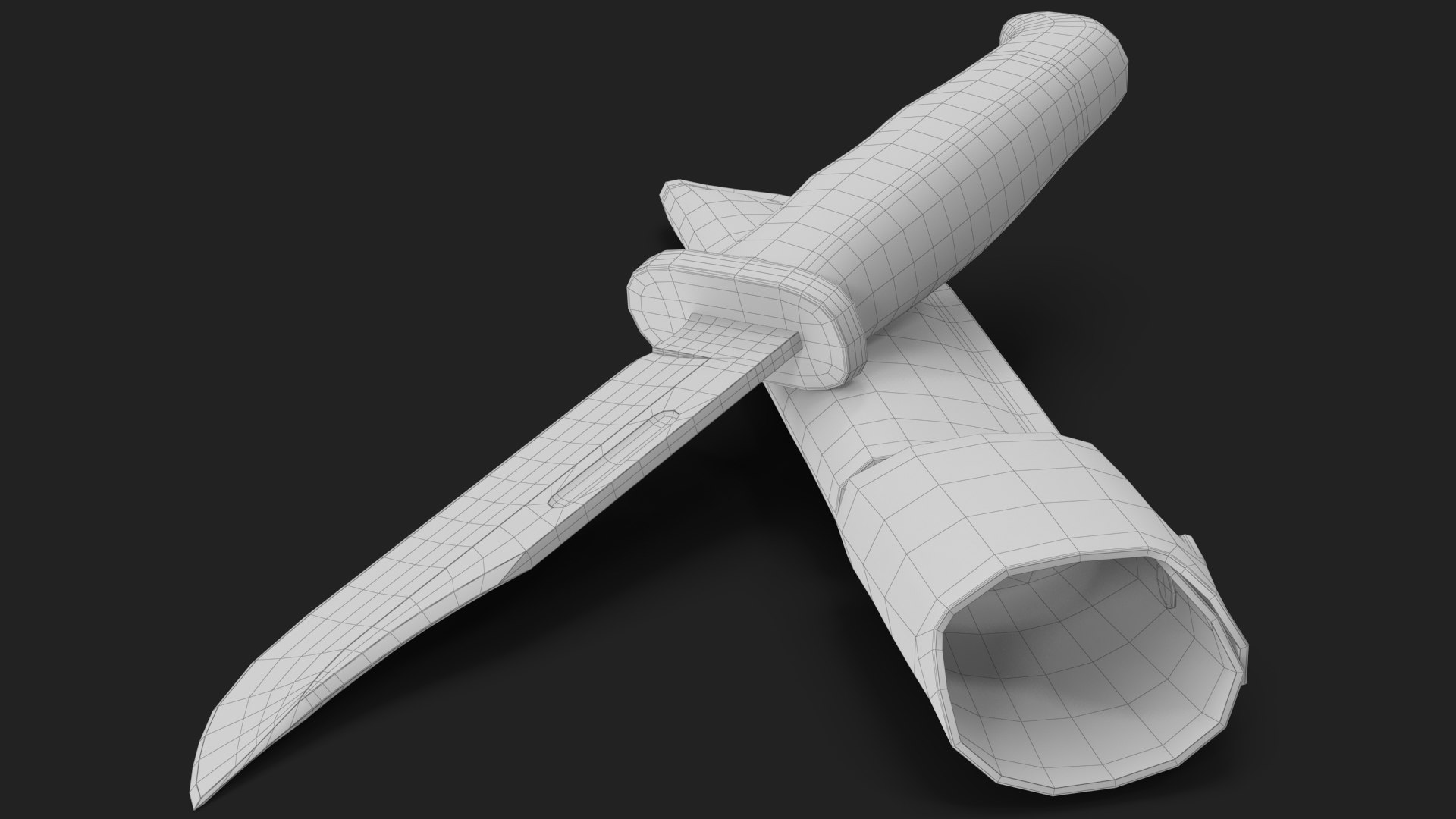 Hunting Knife in a Leather Sheath 3 3D model https://p.turbosquid.com/ts-thumb/jH/D5ocNq/uU/wireframe_13/jpg/1714556845/1920x1080/fit_q87/538cb5c705ff9f30251a0a48c28ae82f4fd96c05/wireframe_13.jpg