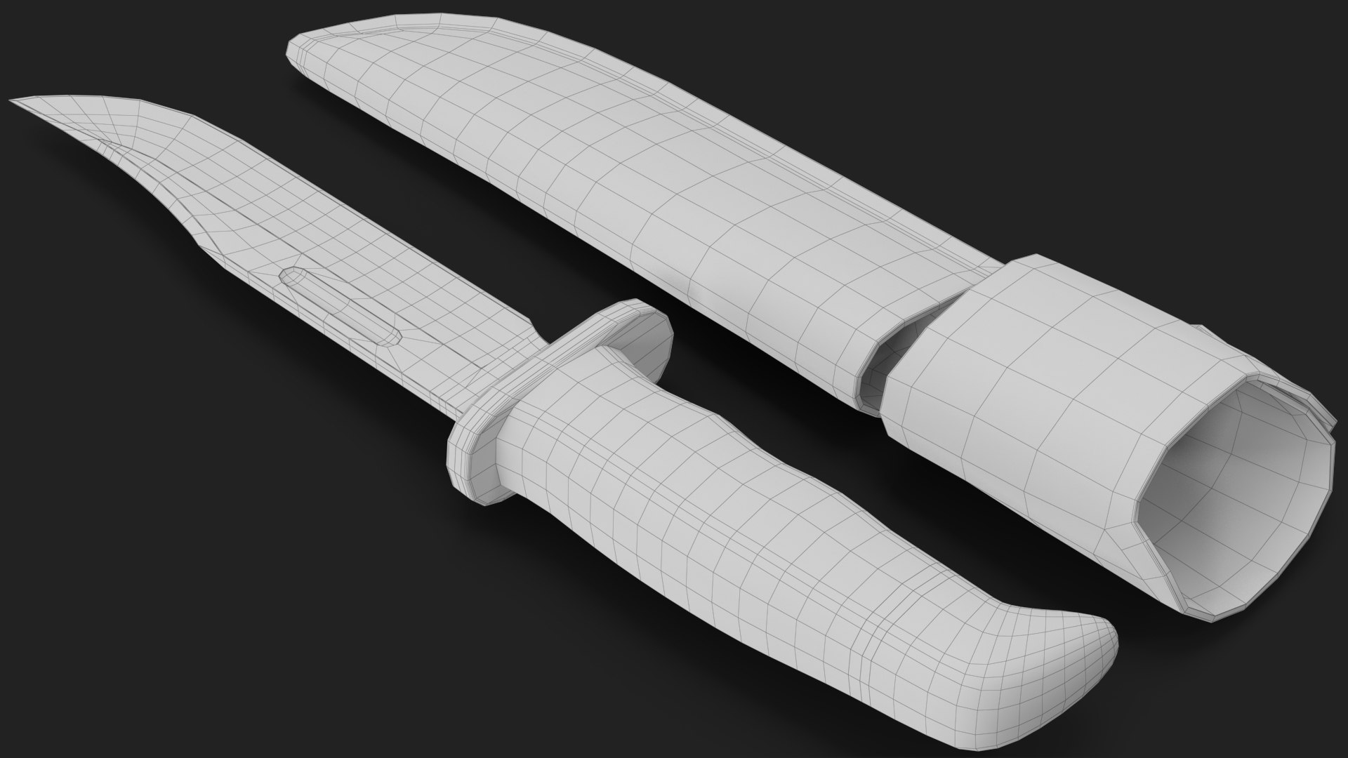 Hunting Knife in a Leather Sheath 3 3D model https://p.turbosquid.com/ts-thumb/jH/D5ocNq/yk/wireframe_07/jpg/1714556815/1920x1080/fit_q87/710c059731eeb31650b3efcdca78b6673d99848a/wireframe_07.jpg