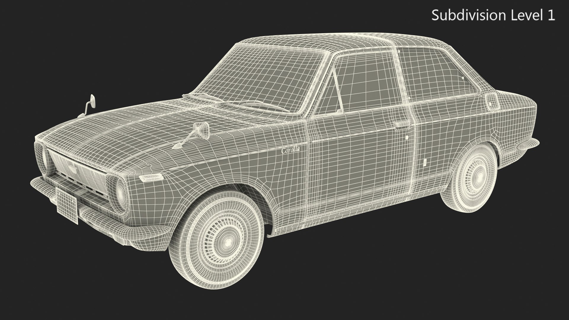 1st Gen Toyota Corolla E10 1966 White Rigged 3D model https://p.turbosquid.com/ts-thumb/jH/DBf05r/2b/1stgentoyotacorollae101966whiterigged3dsmodel034/jpg/1695241502/1920x1080/fit_q87/c31fd08397dec4d35b1b72d14dae0f577df45d68/1stgentoyotacorollae101966whiterigged3dsmodel034.jpg
