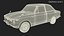 Toyota Corolla E10 der 1. Generation, Baujahr 1966, weiß manipuliert