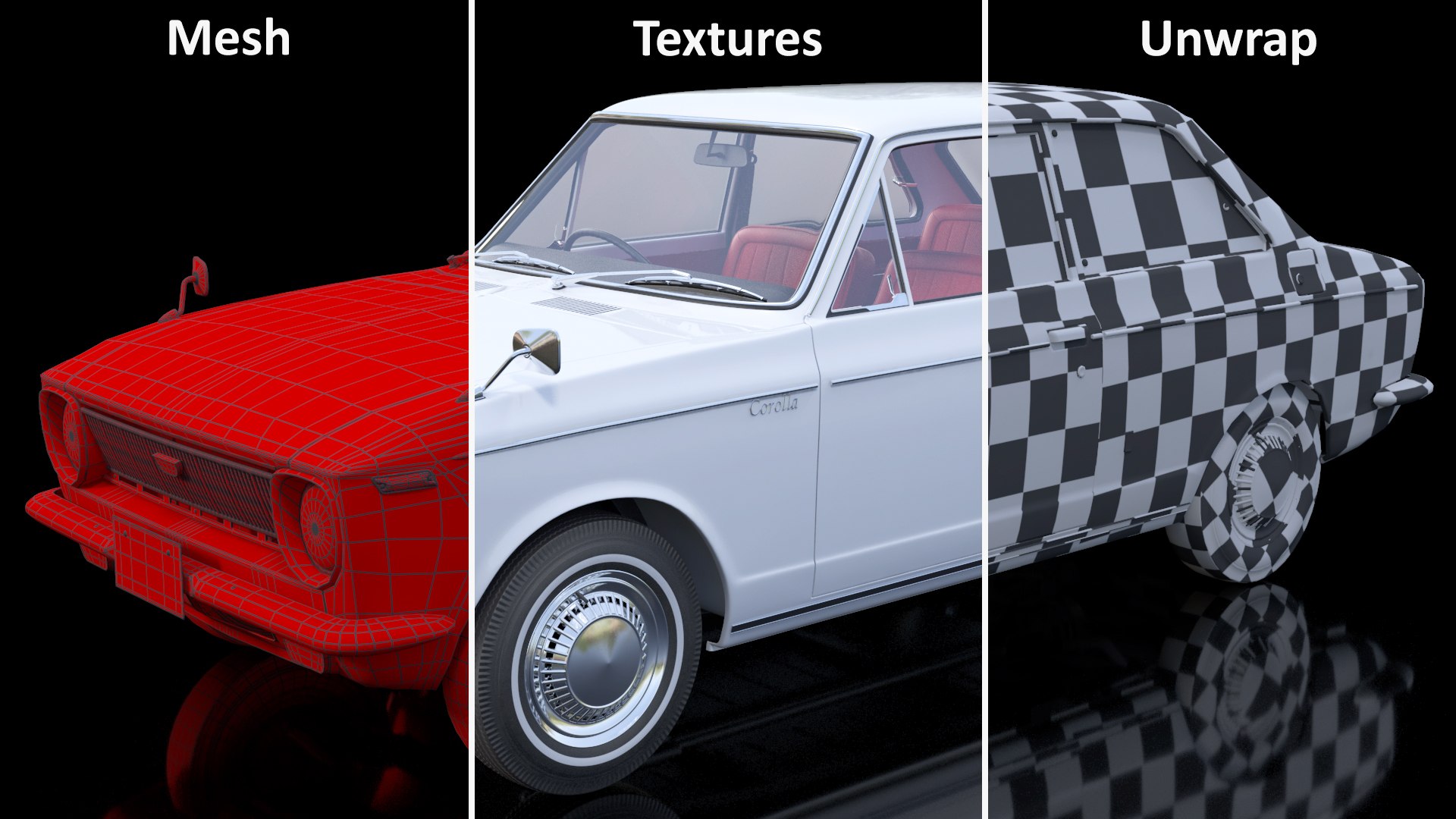 1st Gen Toyota Corolla E10 1966 White Rigged 3D model https://p.turbosquid.com/ts-thumb/jH/DBf05r/BX/1stgentoyotacorollae101966whiterigged3dsmodel031/jpg/1695241483/1920x1080/fit_q87/709c283f24d98c84409fffa167ba2c50315f70a4/1stgentoyotacorollae101966whiterigged3dsmodel031.jpg