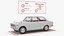 Toyota Corolla E10 der 1. Generation, Baujahr 1966, weiß manipuliert