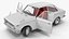 Toyota Corolla E10 der 1. Generation, Baujahr 1966, weiß manipuliert