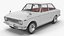 Toyota Corolla E10 der 1. Generation, Baujahr 1966, weiß manipuliert