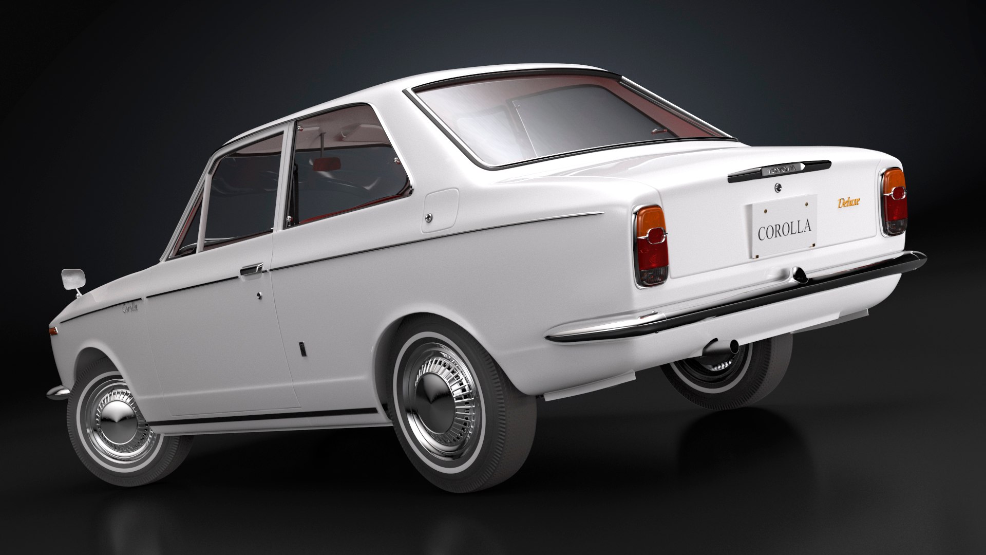 1st Gen Toyota Corolla E10 1966 White Rigged 3D model https://p.turbosquid.com/ts-thumb/jH/DBf05r/cZ/1stgentoyotacorollae101966whiterigged3dsmodel014/jpg/1695241409/1920x1080/fit_q87/6c5c3626eb6856f36f46d1e3a9e185e3962b2cd7/1stgentoyotacorollae101966whiterigged3dsmodel014.jpg