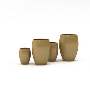 3D bohemian vases