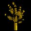 vase branches japanese cherry 3D model