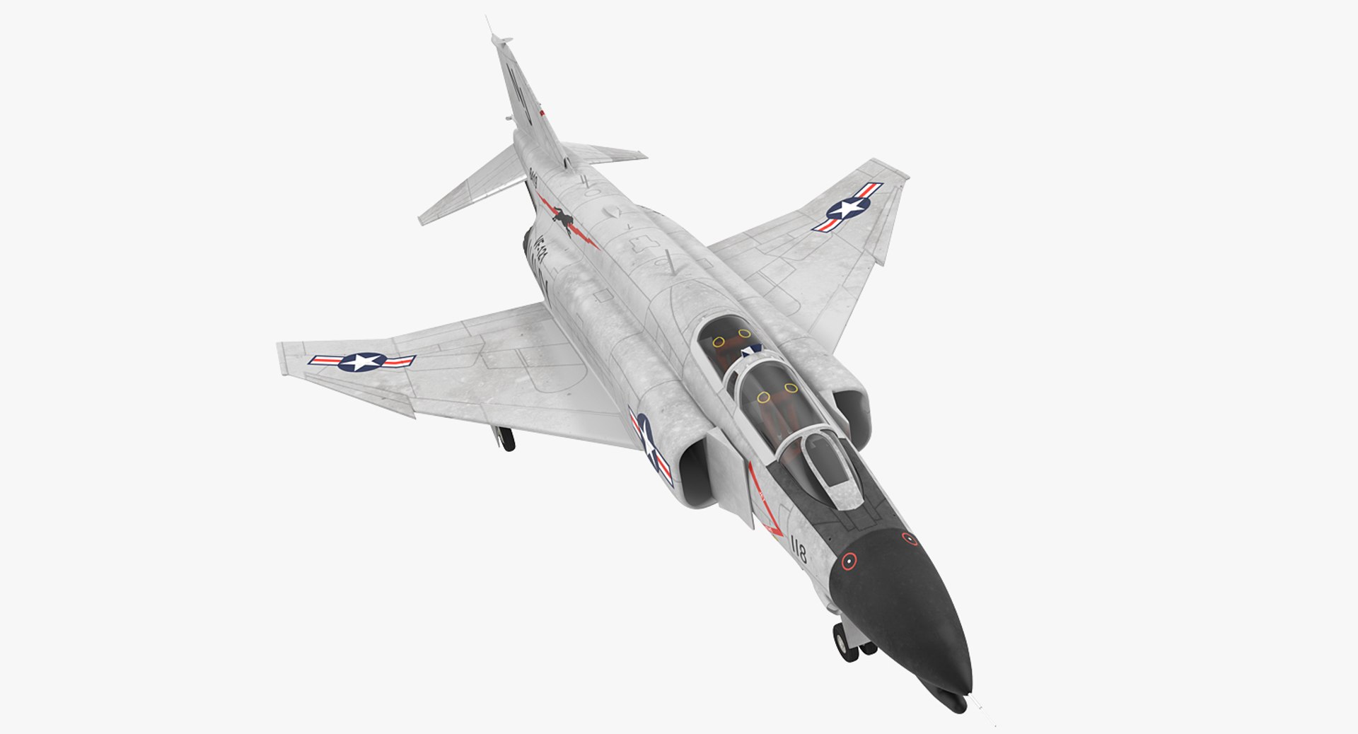 F-4 Phantom II US Navy 2 Rigged 3D Model 3D model preview
