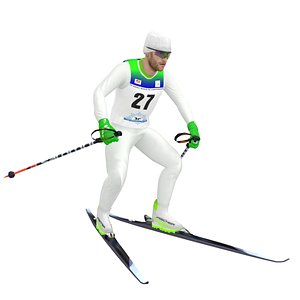 Cross Country Skier V3 Rigged