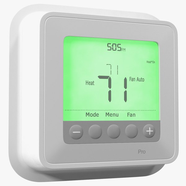 Digital Programmable Thermostat model TurboSquid 1839609