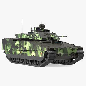 Swedish Battle Tank Strf 90 Mk IV 3D model