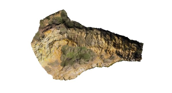 scan outcrop volcanic rocks 3d model