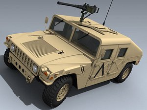 m1025 hmmwv desert humvee 3d 3ds