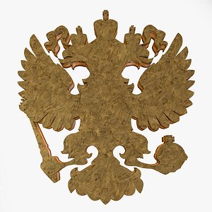 vectorised russian herb eagles 3D model