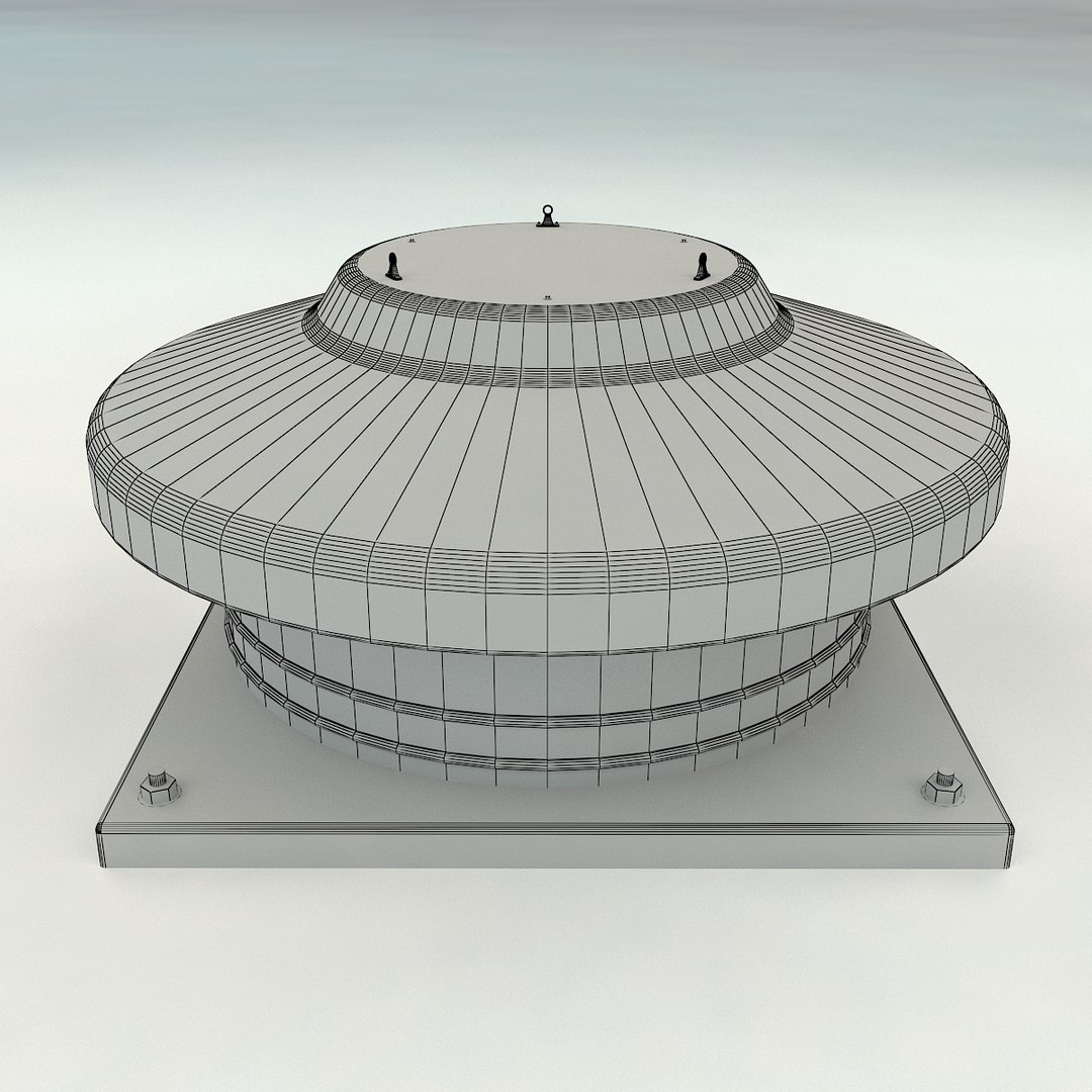 Roof ventilation architecture 3D model - TurboSquid 1616356