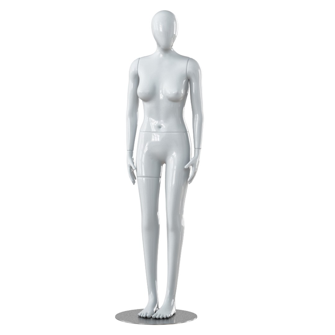 3d Model Faceless Woman Mannequin Turbosquid 1407784 