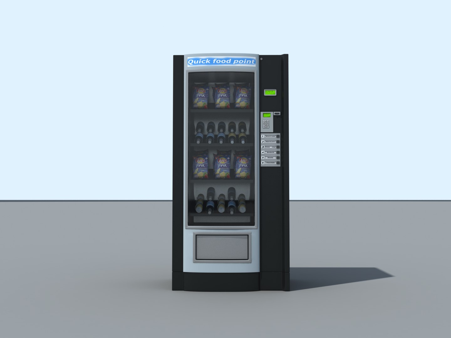 3d Snacks Vending Machine Model