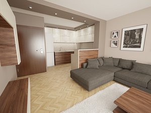 3d model modern interior