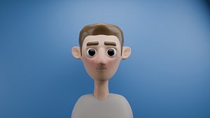 stylized boy 3D model