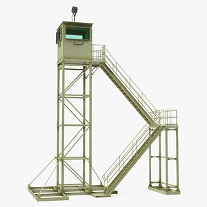 military observation tower 3D model