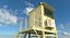 military observation tower 3D model