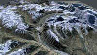 Mountain landscape Muztagh Ata China