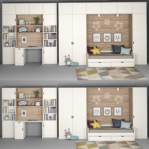 3D furniture children s room model