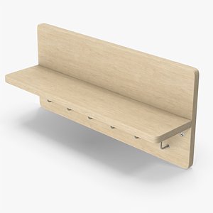 3D Wooden Key Hanger And Shelf
