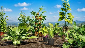 Vegetables Crops 3d Collection