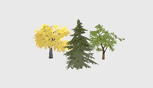 3D model trees foliage