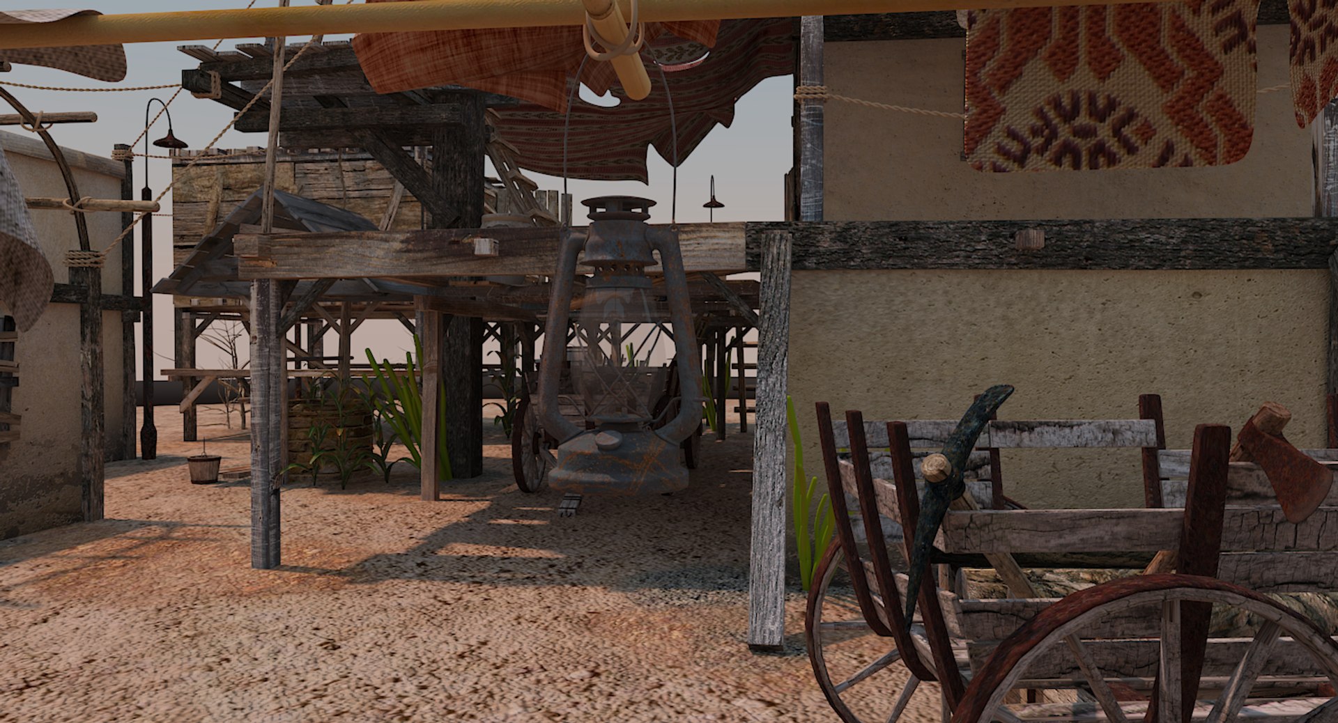 old pueblo house 3d model