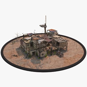 old pueblo house 3d model