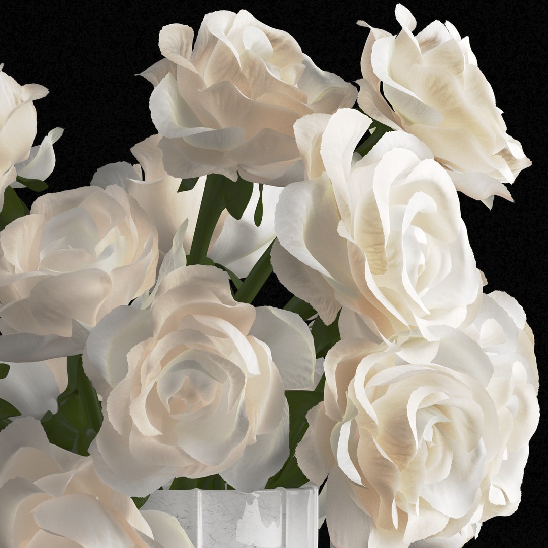3D Rose Centerpiece - TurboSquid 1159548