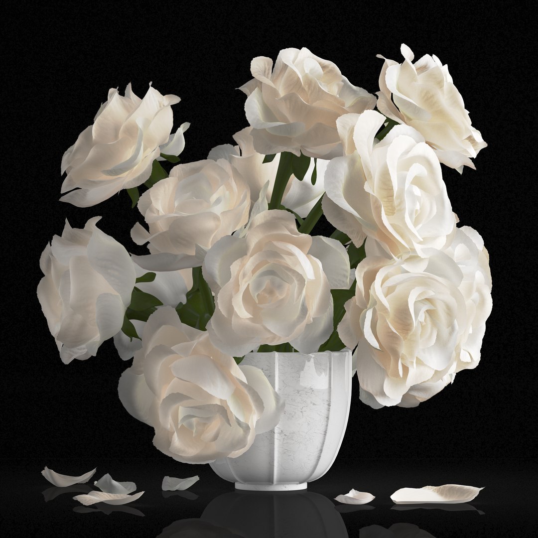 3D Rose Centerpiece - TurboSquid 1159548