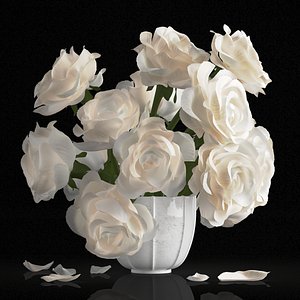 3D rose centerpiece