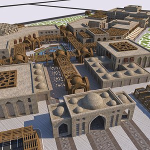 Arabic and Islamic Market Building 3D
