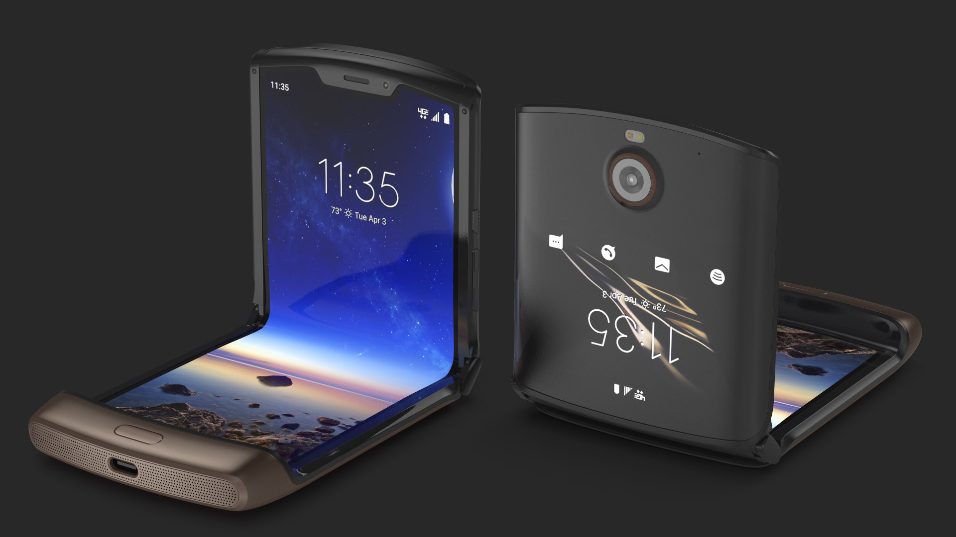 3D Bronze Razr Flip Phone Model - TurboSquid 1546053