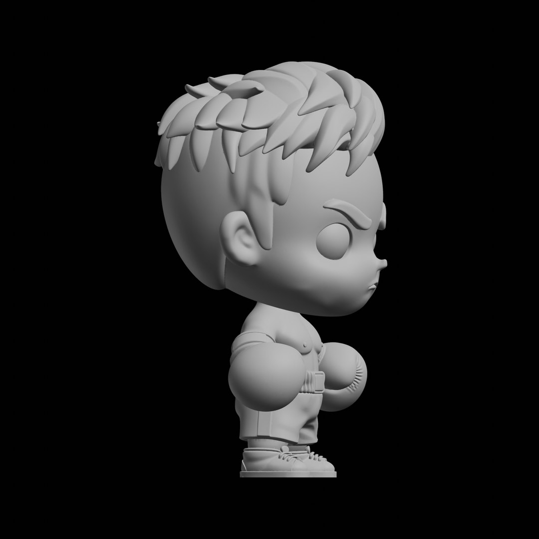 3D Chibi Boxer Figure 3D Print Model - TurboSquid 2523729
